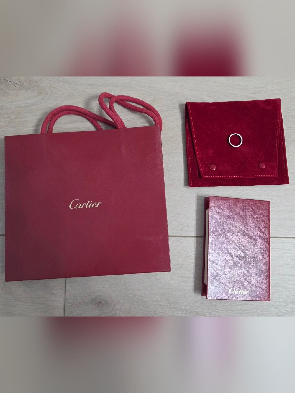 Authentic Cartier White Gold Love Ring Small Model